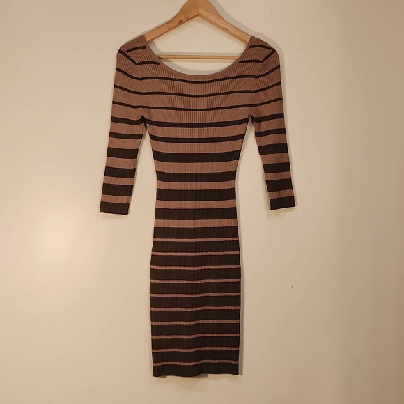 Women's dress body pink and brown - Picture 3 of 3